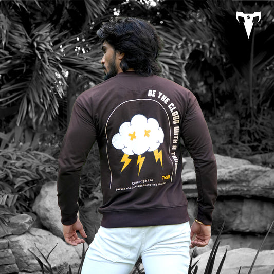 BROWN LONG SLEEVES TSHIRT