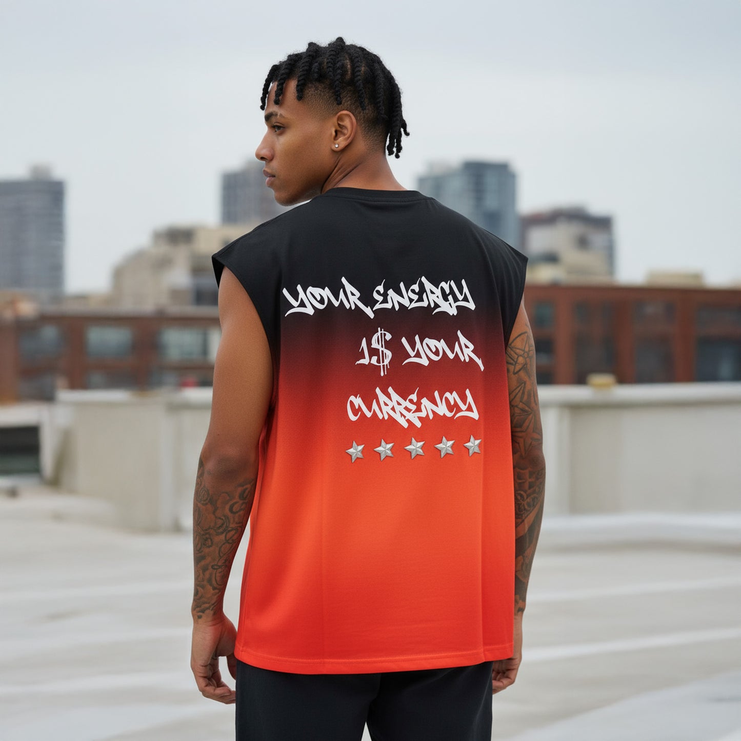 TANGERINE OVERSIZE TANK