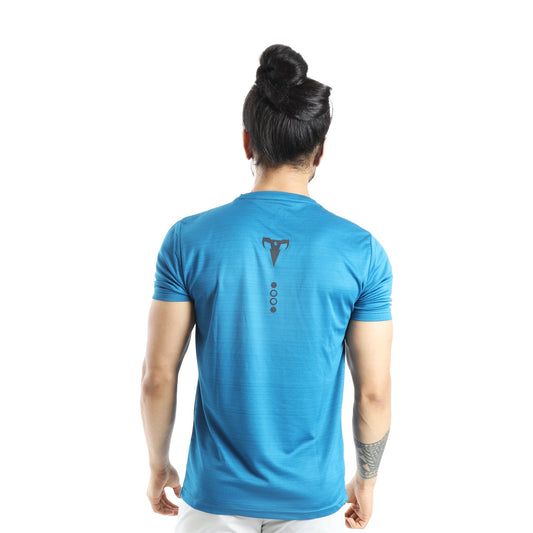 Tyzo Teal Blue Tshirt Back View
