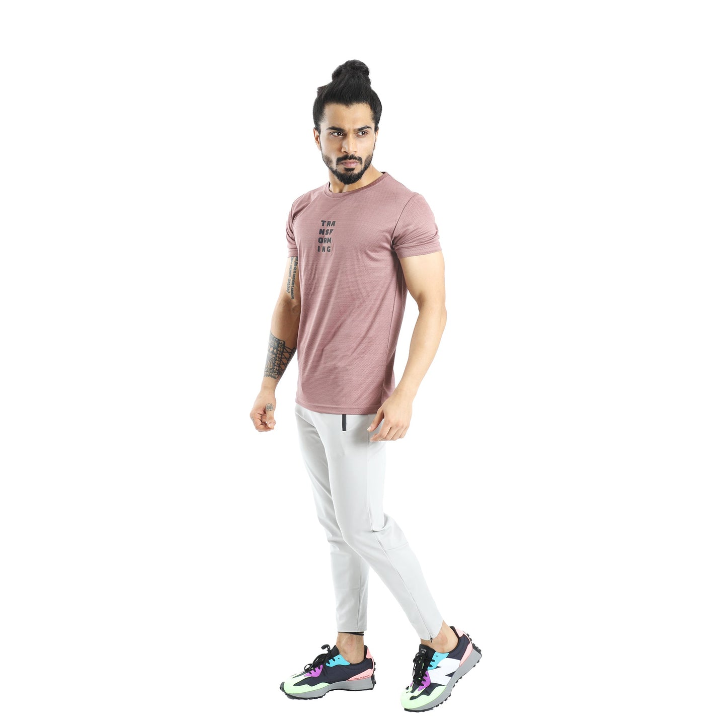 Mens holographic t-shirt, reflective vinyl