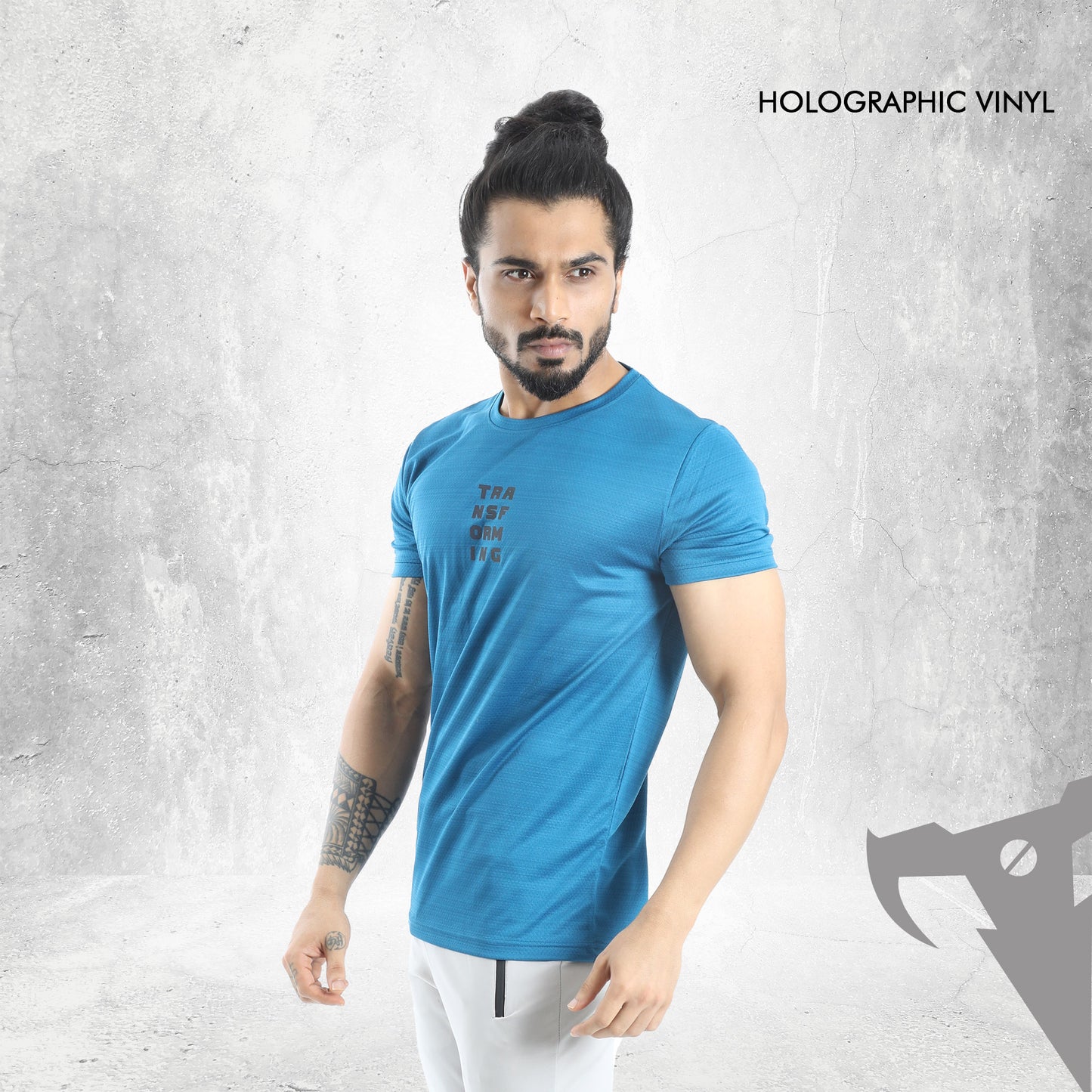 Tyzo Teal Blue Holographic Tshirt