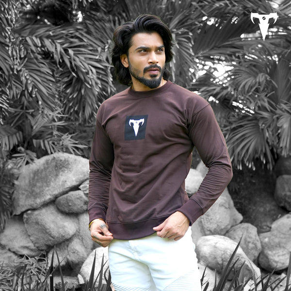BROWN LONG SLEEVES TSHIRT