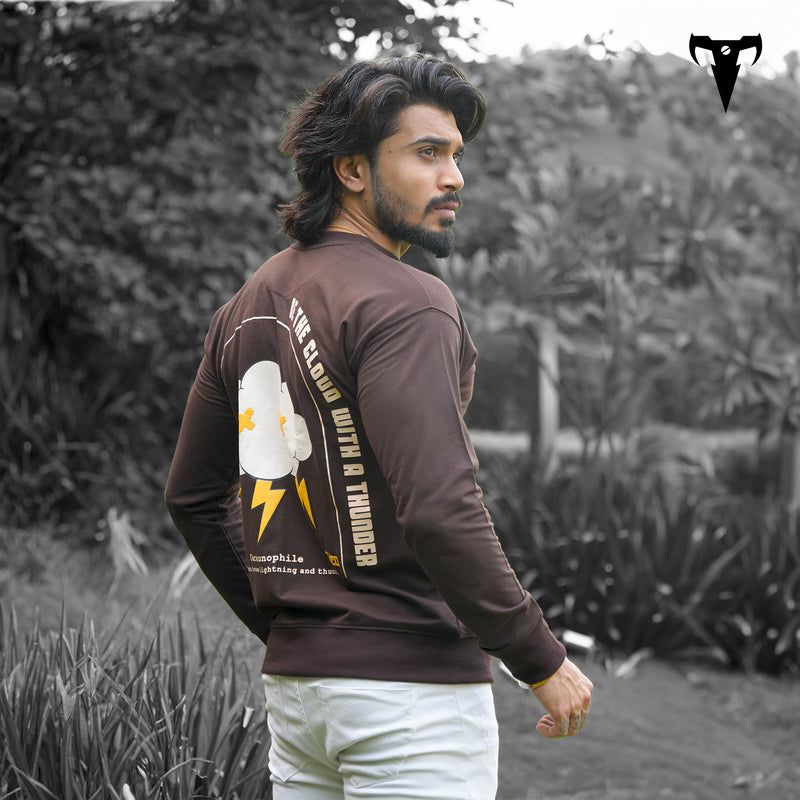 BROWN LONG SLEEVES TSHIRT