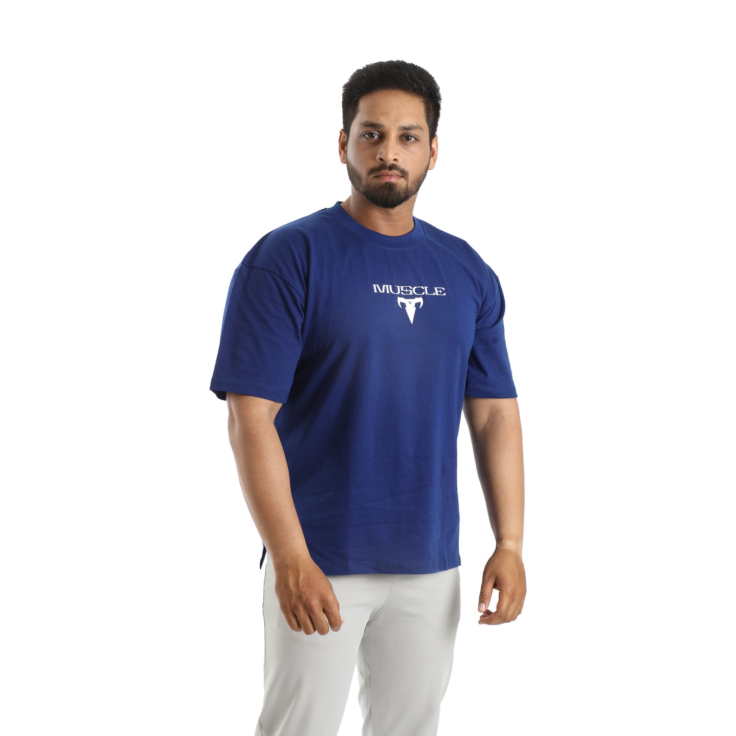 Buy men's blue oversized t-shirt Online