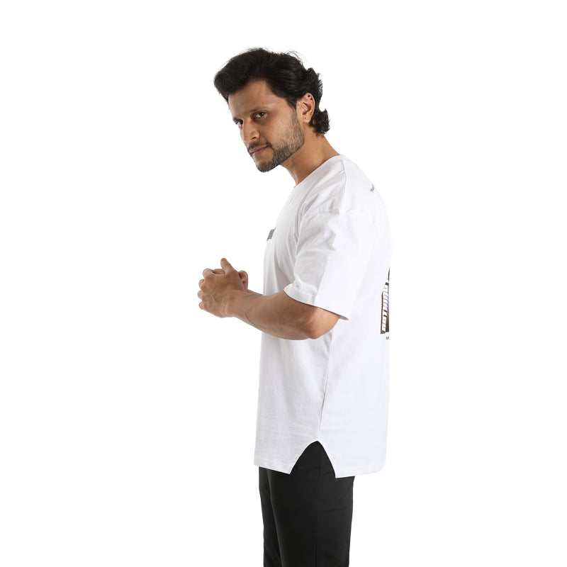 White round neck t-shirt | Oversized tshirt