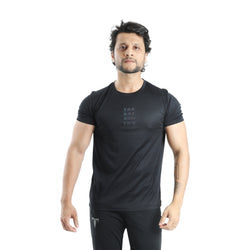 Black Holographic Tshirt For Men