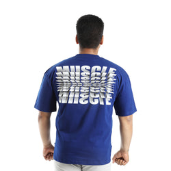 Fashionable, oversized Blue t-shirt for men