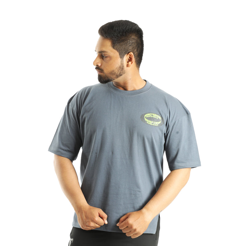 Oversized, round neck t-shirt for men