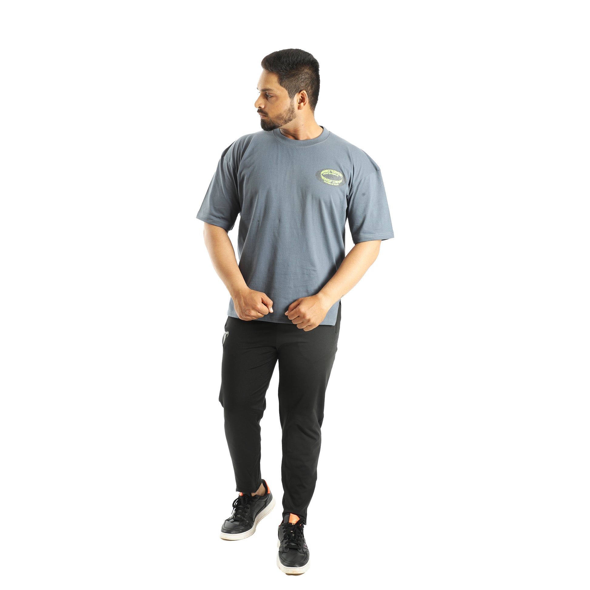 Grey T-shirt oversized Online