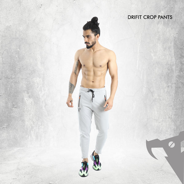 Cropped track pants for men