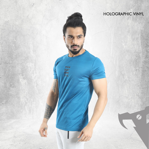 Tyzo Teal Blue Holographic Tshirt