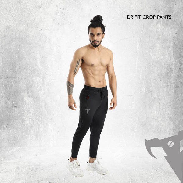 Black Crop Pant For Men