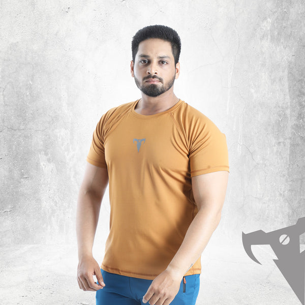Tan Brown Drifit Tshirt