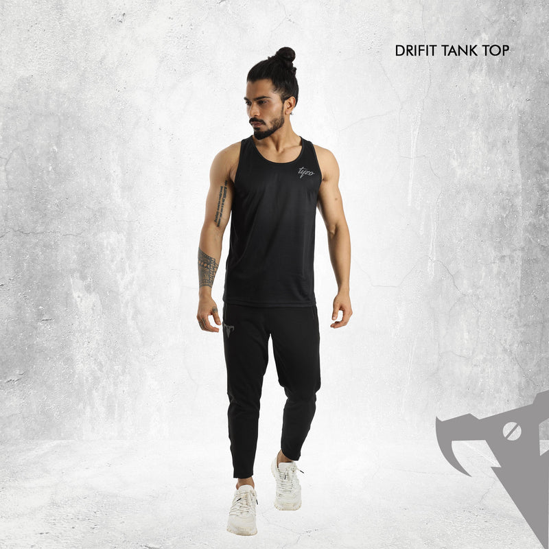 TYZO BLACK Dri Fit Tank Top 