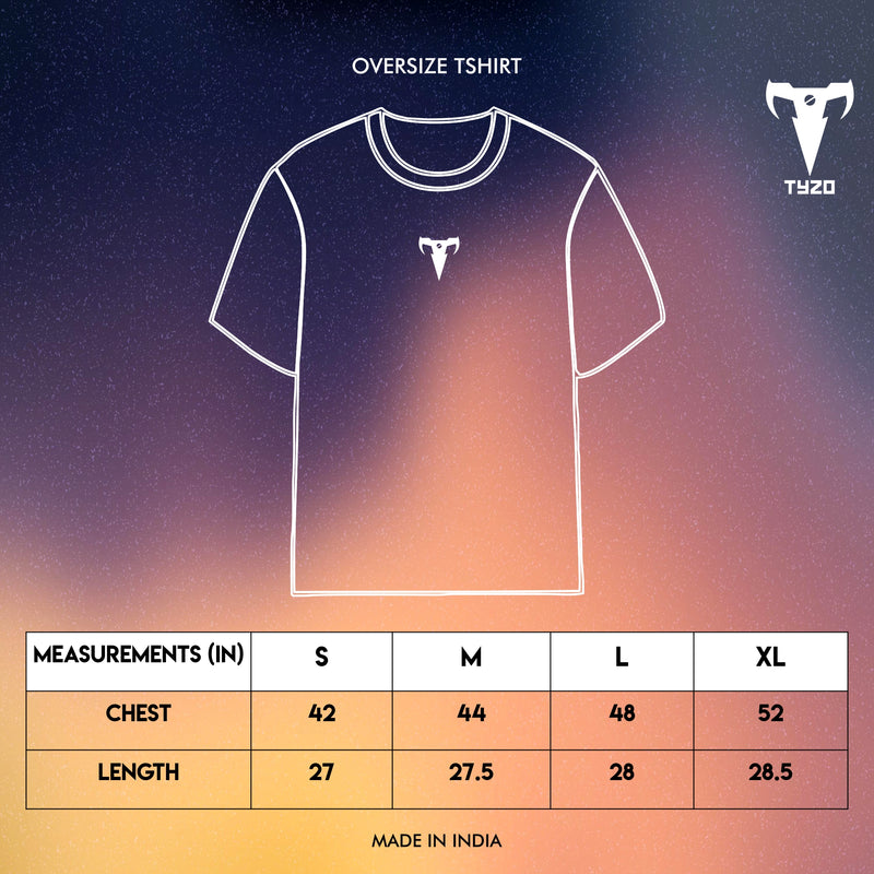 Oversized Tshirt Size Chart
